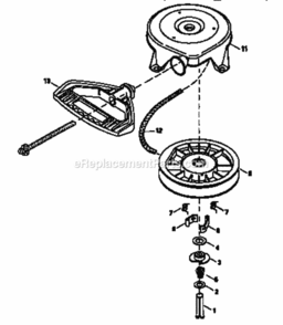 Page G Diagram and Parts List for C950-52330-3  Craftsman Snow Blower
