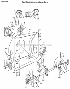 Part Location Diagram of 3985 Craftsman Auger Rt Hd