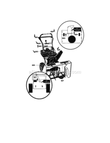 Page L Diagram and Parts List for C950-52915-0  Craftsman Snow Blower