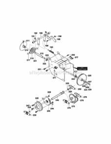 Page B Diagram and Parts List for C950-52919-0  Craftsman Snow Blower