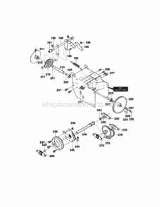 Page B Diagram and Parts List for C950-52930-0  Craftsman Snow Blower