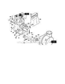 Page C Diagram and Parts List for C950-52930-0  Craftsman Snow Blower