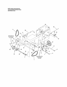 Page B Diagram and Parts List for C950-52943-0  Craftsman Snow Blower