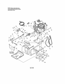 Page A Diagram and Parts List for C950-52948-0  Craftsman Snow Blower