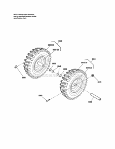 Page J Diagram and Parts List for C950-52948-0  Craftsman Snow Blower