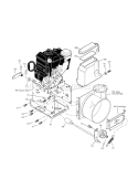 Frame Diagram and Parts List for C950524302A  Craftsman Snow Blower