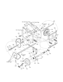Drive Diagram and Parts List for C950524302A  Craftsman Snow Blower