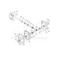 Gearcase Diagram and Parts List for C950524302A  Craftsman Snow Blower