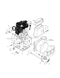 Frame Diagram and Parts List for C950524312A  Craftsman Snow Blower