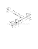 Gearcase Diagram and Parts List for C950524312A  Craftsman Snow Blower