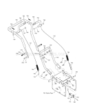 Handle Diagram and Parts List for C950524312A  Craftsman Snow Blower