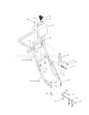 Control Panel Diagram and Parts List for C950524312A  Craftsman Snow Blower