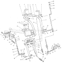 Handle Assembly Diagram and Parts List for C950524759  Craftsman Snow Blower