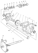 Gear Box Diagram and Parts List for C950524759  Craftsman Snow Blower