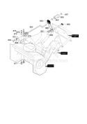 Chute Control Rod Diagram and Parts List for C950527350  Craftsman Snow Blower