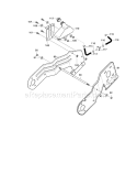 Frame Components Diagram and Parts List for C950527350  Craftsman Snow Blower