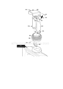 Discharge Chute Diagram and Parts List for C950527350  Craftsman Snow Blower
