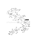 Drive Components Diagram and Parts List for C950529300  Craftsman Snow Blower