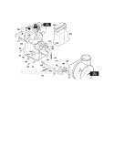 Frame Components Diagram and Parts List for C950529300  Craftsman Snow Blower