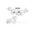 Auger Housing Diagram and Parts List for C950529300  Craftsman Snow Blower