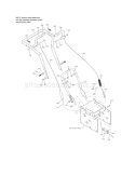 Handle Diagram and Parts List for C950529430  Craftsman Snow Blower