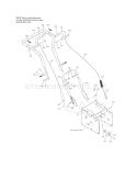 Handle Assembly Diagram and Parts List for C950529480  Craftsman Snow Blower