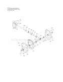 Gear Case Diagram and Parts List for C950529480  Craftsman Snow Blower