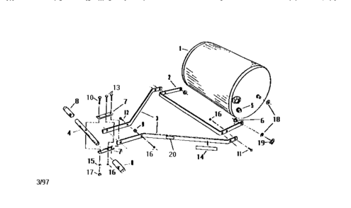 Replacement Parts Diagram and Parts List for 757242830  Craftsman Lawn Tractor