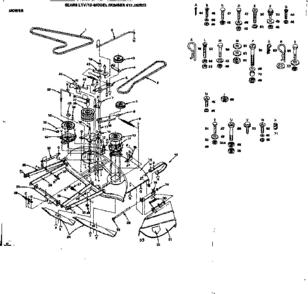 Part Location Diagram of 674A160 Craftsman Arm assembly