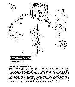 Engine Diagram and Parts List for 960420223  Craftsman Lawn Tractor