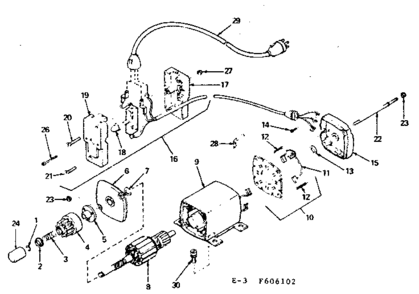120v Electric Starter Kit Diagram and Parts List for 143606102  Craftsman Engine