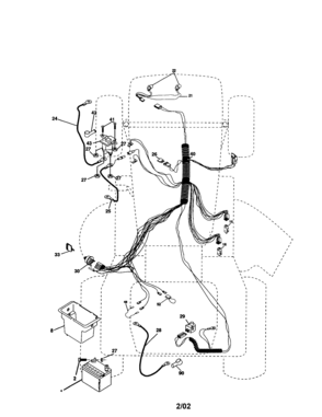 Electrical Diagram and Parts List for 917277010  Craftsman Lawn Tractor