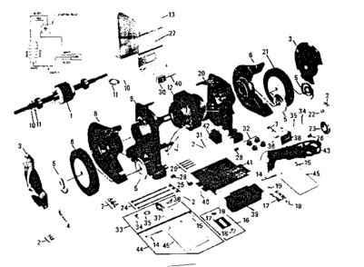 Unit Parts Diagram and Parts List for 39719370  Craftsman Grinder