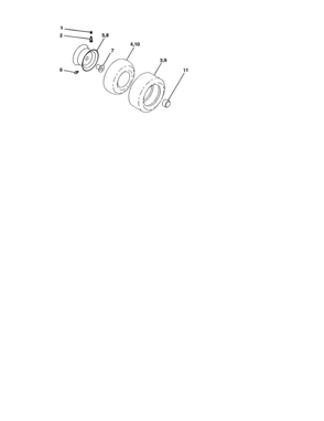Wheels And Tires Diagram and Parts List for 917273760  Craftsman Lawn Tractor