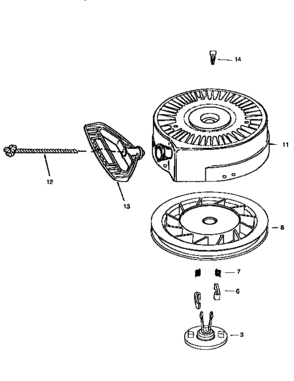 Starter 590742 (71/143) Diagram and Parts List for 143945001  Craftsman Engine