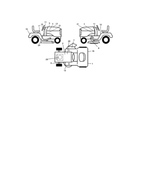 Decals Diagram and Parts List for 917274632  Craftsman Lawn Tractor