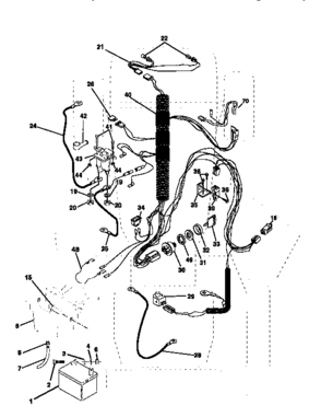 Electrical Diagram and Parts List for 917256350  Craftsman Lawn Tractor