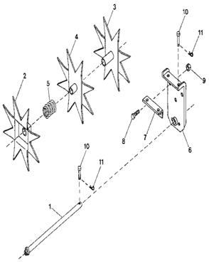 Replacement Parts Diagram and Parts List for 842245280  Craftsman Lawn Tractor