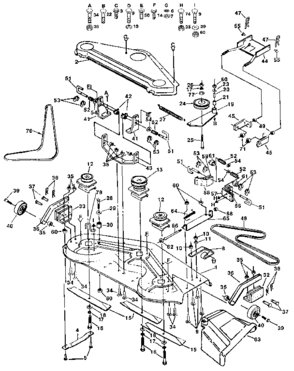 Part Location Diagram of 105459X Craftsman Bracket lh