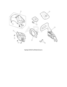 Air Filter/Cylinder Cover/Chainsaw Brake Diagram and Parts List for CMXGSAMCX4218  Craftsman Chainsaw