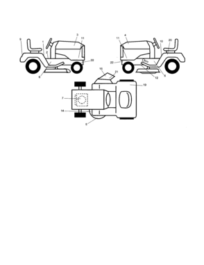 Decals Diagram and Parts List for 917277422  Craftsman Lawn Tractor