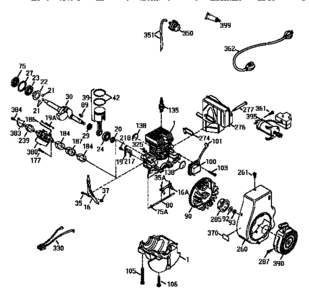 Part Location Diagram of 611210 Tecumseh Wire Harness