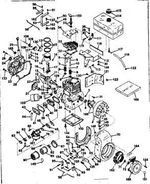 Part Location Diagram of 31293 Craftsman Blower housing