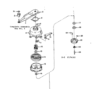 No-pull Starter Diagram and Parts List for 143174102  Craftsman Engine