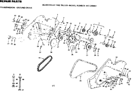 Part Location Diagram of 100016K Craftsman Shaft