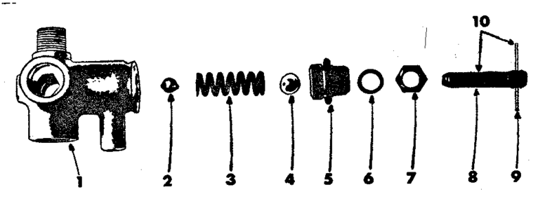 Bypass Valve 5143066 Diagram and Parts List for 471462550  Craftsman Pressure Washer