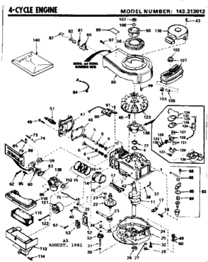 Part Location Diagram of 34474A Craftsman Cylinder