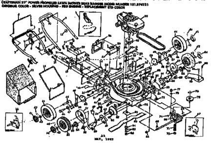 Part Location Diagram of 83122 Craftsman Drive pulley