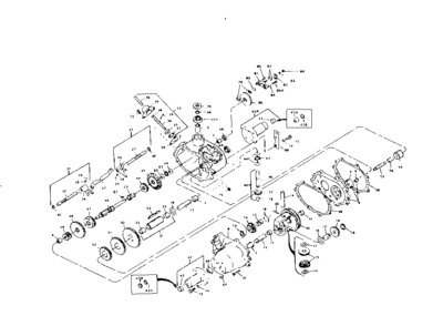 Transaxle No. 79412 Diagram and Parts List for 536255210  Craftsman Lawn Tractor