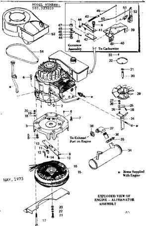 Part Location Diagram of 37936 Tecumseh Oil Fill Tube